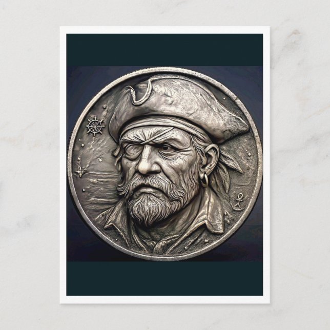 Pirata. Tarjeta postal (Anverso)