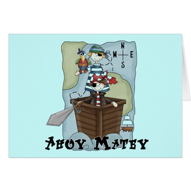 Piratas Ahoy Tshirs y regalos (Anverso (Horizontal))