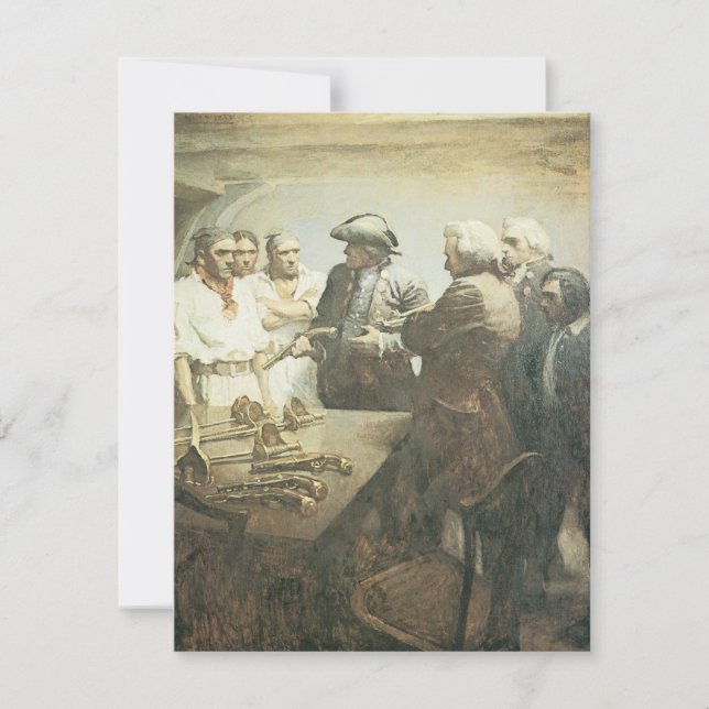 Piratas antiguos, preparándose para el motín por N (Anverso)