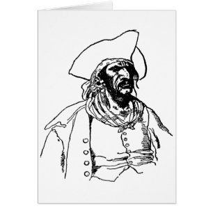 Piratas antiguos, un boceto de pirata por Howard P
