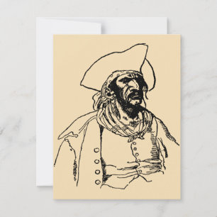 Piratas antiguos, un boceto de pirata por Howard P