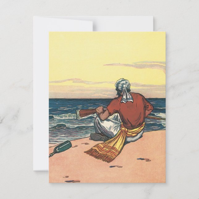 Piratas Antiguos, Varados en una Isla Desierta (Anverso)