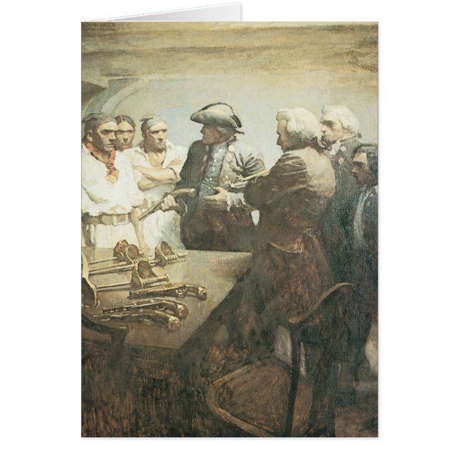 Piratas de época, preparándose para el motín por N (Frente)