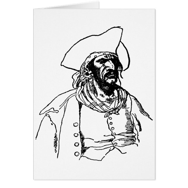 Piratas de época, un boceto bucanero de Howard Pyl (Frente)