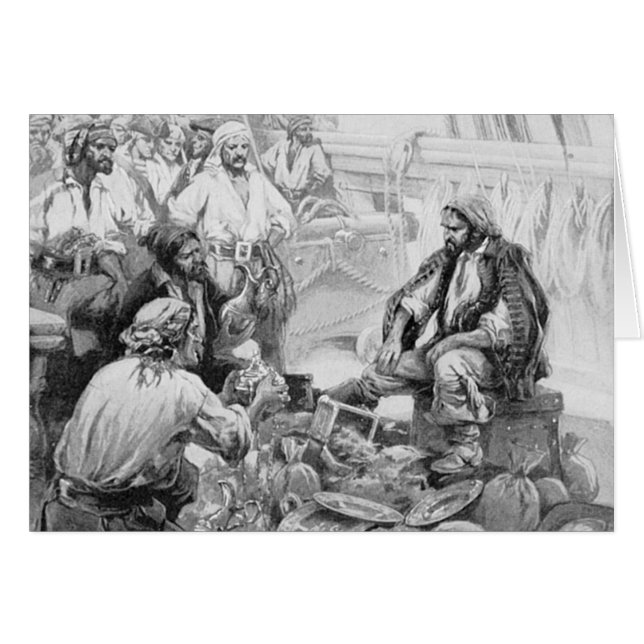 Piratas de la época cuentan sus tesoros y saqueos (Anverso (Horizontal))