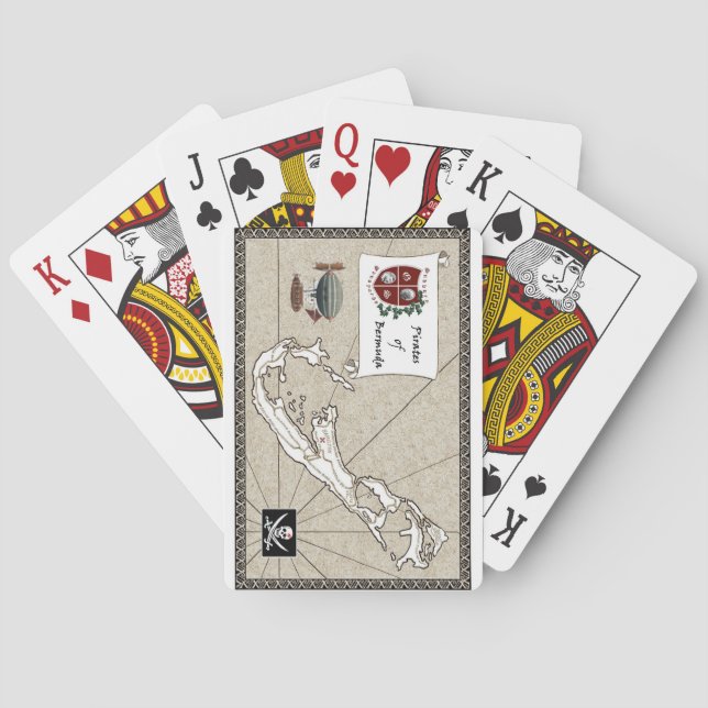 Piratas de los naipes de Bermudas (Reverso)