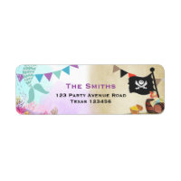 Piratas y sirenas devuelven etiquetas de dirección