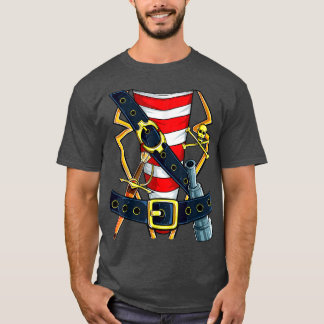 Pirate Buccaneer Costume camiseta Camiseta Funny H