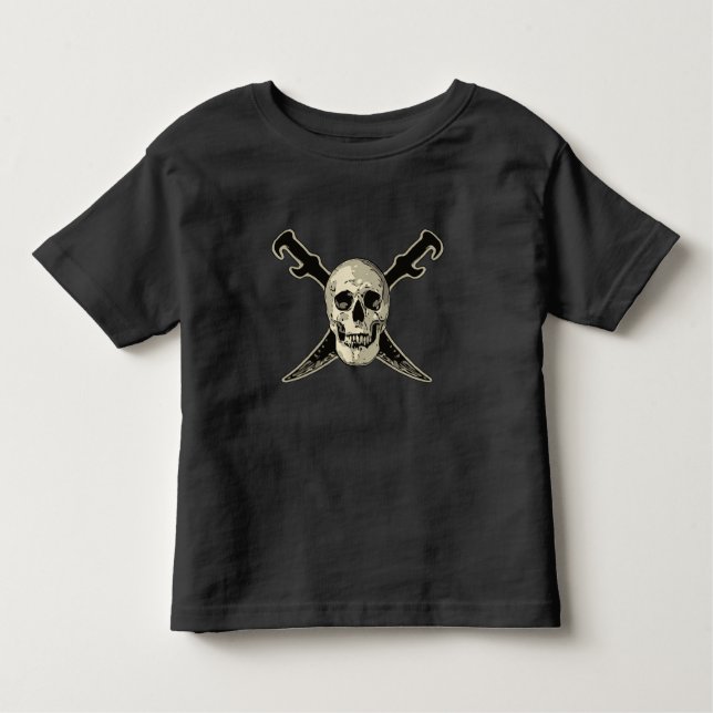 Pirate (cráneo) - Toddler Fine Jersey T-Shirt  (Anverso)