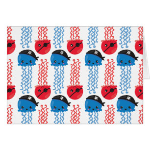 Pirate Jellyfish, Patrón de medusas, animales mari