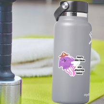 Pirate Jellyfish Pegatina de aventura