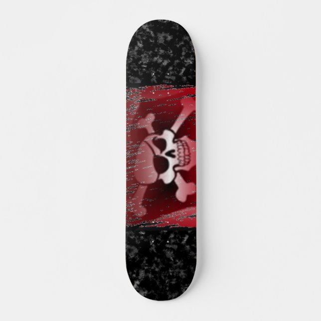 Pirate Jolly Roger Skateboard (Anverso )