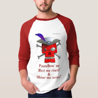 PirateBots -- diseño único de la camisa del robot