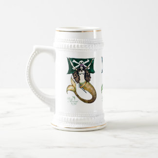 Piratee el ~ de la jarra de cerveza/de Stein de la