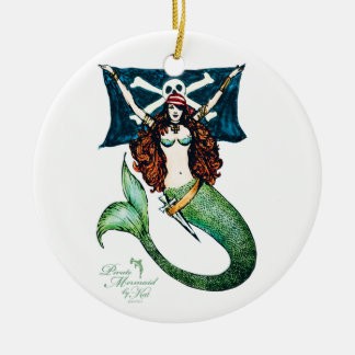Piratee la esmeralda/el oro del ornamento de la