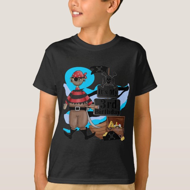 Piratee las 3ro camisetas y regalos del cumpleaños (Anverso)