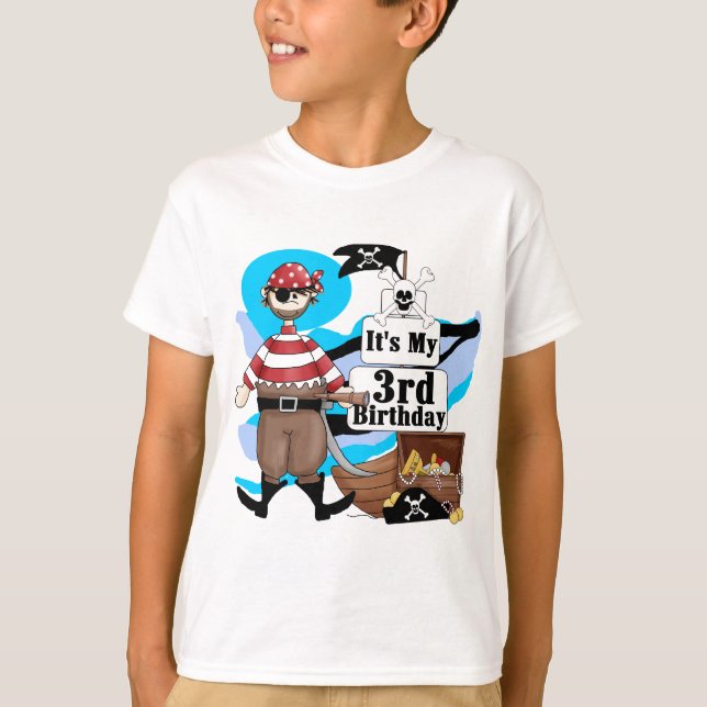 Piratee las 3ro camisetas y regalos del cumpleaños (Anverso)