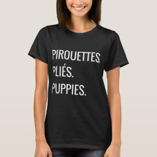 pirouettes pliest puppies paris camisetas