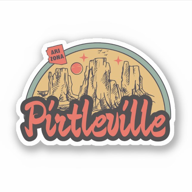 Pirtleville, Arizona  Pegatina (Anverso)