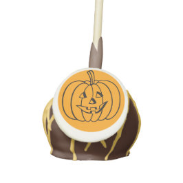 Piruleta de pastel - Jack-o-lantern