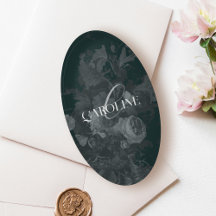 Academia Oscura Clásica Guión Elegante Floral Verd