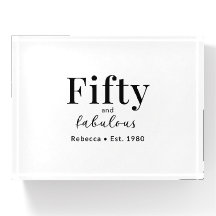 Cincuenta y Fabuloso Regalo de Cumpleaños 50 Perso
