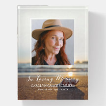Conch on Beach In Love Memory Photo Paperweight