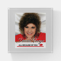 Pisapapeles Donna Fargo TODO POR TÚ PELO DE Vidrio