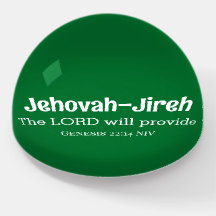 El Señor Proporcionará Verso Biblia Verde Oscuro