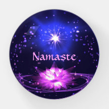 Estrellas de flor cosmicas Zen Purple Crystal Lotu