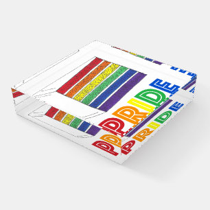 Pisapapeles Gay Orgullo Gay Boda Arcoiris Rebanada LGBT