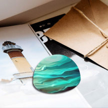 Hermosas olas del océano azul Resumen