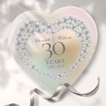 Pisapapeles Hermoso aniversario de Pearl 30 Boda<br><div class="desc">Con una hermosa perla,  esta moda de 30 años boda puede ser personalizada con su información especial de aniversario de perlas en un fondo perla. Diseñado por Thisisnotme©</div>