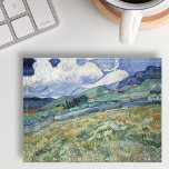 Pisapapeles Paisaje Francia Vincent Van Gogh Vintage Art Desk<br><div class="desc">Personalizado, viajes / paisaje / naturaleza / arte vintage de los amantes del alta pulida casa de oficina de cristal con un respaldo fieltro, con una hermosa obra maestra de colores, minuciosa y minuciosa aceites vintage sobre pintura de lona, de Vincent van Gogh, de paisajes de Saint-Rémy - un paisaje...</div>