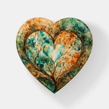 Papel de vidrio del árbol de corazones