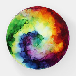 Pisapapeles Papel de vidrio giratorio de tinta arco iris