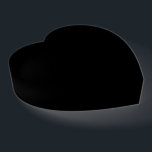 Pisapapeles Papel sólido del corazón negro<br><div class="desc">Aquí hay un gótico divertido o un regalo arriesgado; corazón Minimalista de color sólido. Diseñado en el estado de Washington,  EE.UU. para su disfrute. ¡Gracias por apoyar a artistas independientes!</div>