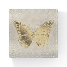 PURPURINA de Relieve metalizado FAUX mariposa Pape
