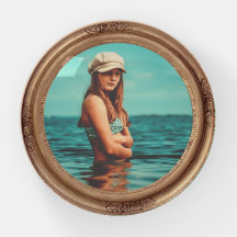 Retro Retro Retrato de estilo Dorado