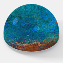 Rústico del cobre azul boho