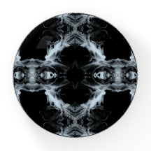 Sins and Virtues Abstract Black White Fluid Art