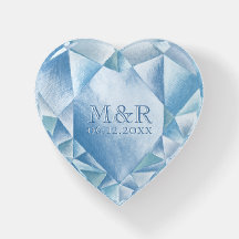 Watercolor Heart Diamond 60° Aniversario del Matri