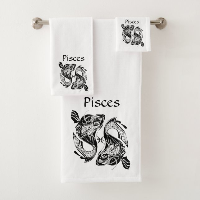 Pisce el símbolo y Rótulo del zodiaco de pescado (In situ)