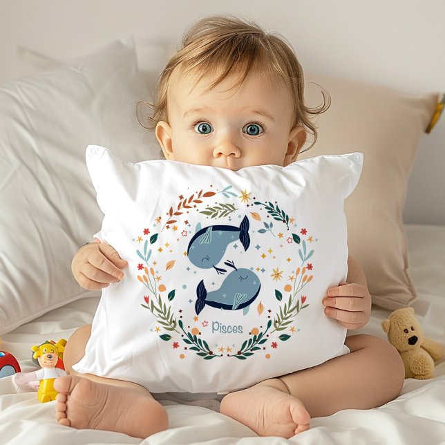 Pisces Baby Adorable Nursera Cojín decorativo (Subido por el creador)