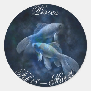 Pisces Horoscope Zodiac Pegatina de Rótulo Astroló