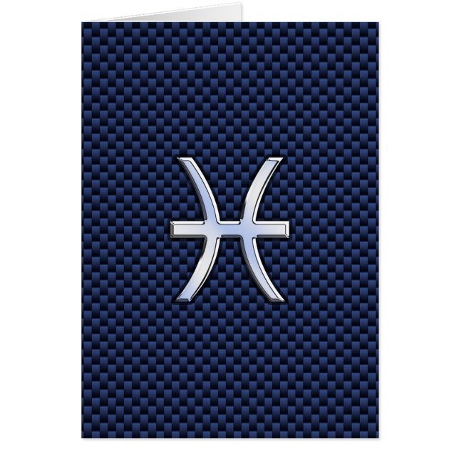 Pisces Zodiac Rótulo sobre la impresión de fibra d (Frente)