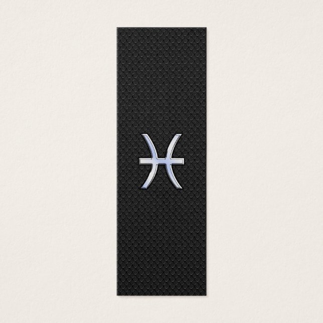 Pisciendo Rótulo Zodiac en decoración de piel de s (Frente)