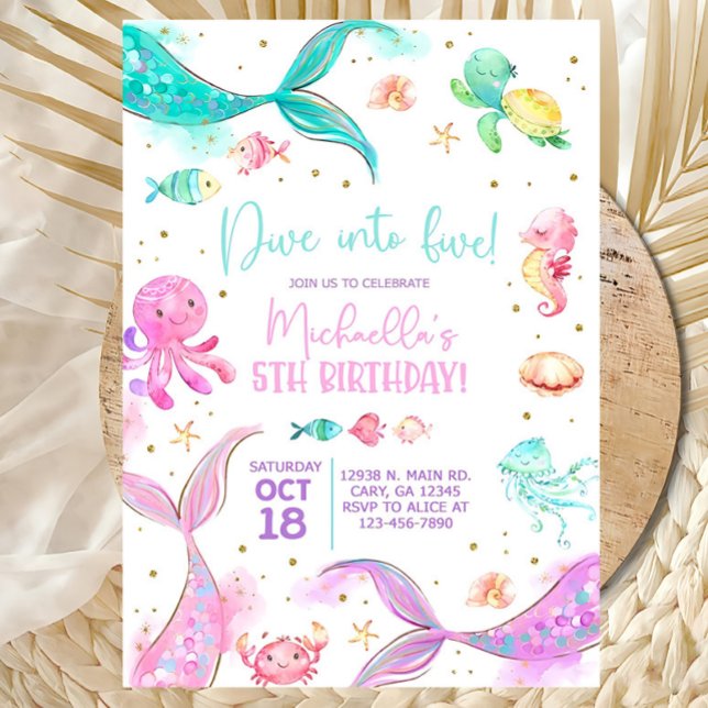 Piscina de invitación para chicas de la sirena Pas (Subido por el creador)