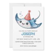 Piscina de invitaciones a la fiesta de cumpleaños