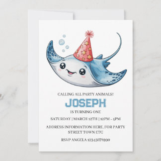 Piscina de invitaciones a la fiesta de cumpleaños